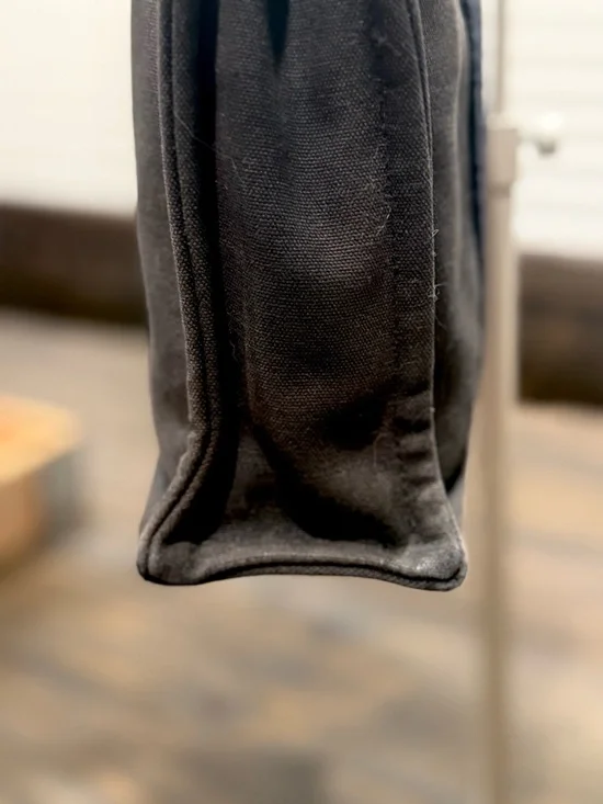 Hermes Black Canvas Tote Bag - Picture 2 of 8